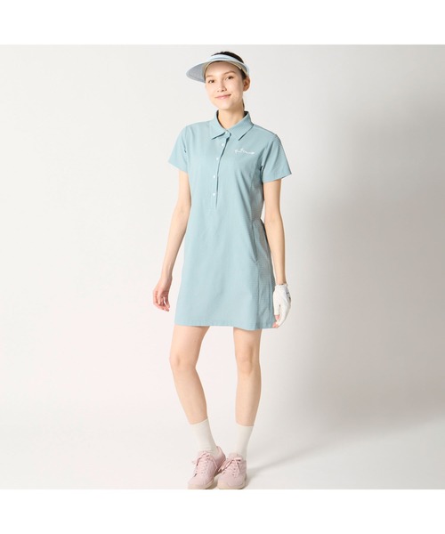 marie claire（マリ・クレール）の「marie claire GOLF/マリクレール ゴルフ ゴルフウェア ストレッチ UVカット さらっと快適 ワンピース（ワンピース・レディース・グレー/ネイビー/ピンク・LL/L/M/3L）」の7枚目の写真