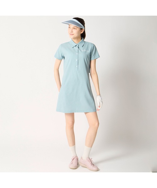 marie claire（マリ・クレール）の「marie claire GOLF/マリクレール ゴルフ ゴルフウェア ストレッチ UVカット さらっと快適 ワンピース（ワンピース・レディース・グレー/ネイビー/ピンク・LL/L/M/3L）」の8枚目の写真