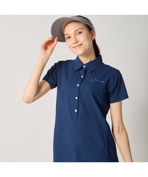 marie claire（マリ・クレール）の「marie claire GOLF/マリクレール ゴルフ ゴルフウェア ストレッチ UVカット さらっと快適 ワンピース（ワンピース・レディース・グレー/ネイビー/ピンク・LL/L/M/3L）」の15枚目の写真