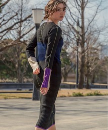 AULA AILA | AULA AILA/アウラアイラ/別注ベアトップレイヤードニットワンピース(ワンピース)