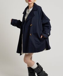 w closet | フリルトレンチコート(トレンチコート)