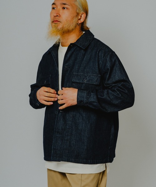 BIG MIKE(ビッグマイク)の「BIG MIKE ビッグマイク/ 岡山デニム 日本製 ワンウォッシュ カバーオールジャケット // 102616203(デニムジャケット・メンズ・インディゴブルー・X-LARGE/LARGE/MEDIUM)」の1枚目の写真