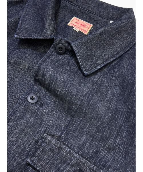 BIG MIKE(ビッグマイク)の「BIG MIKE ビッグマイク/ 岡山デニム 日本製 ワンウォッシュ カバーオールジャケット // 102616203(デニムジャケット・メンズ・インディゴブルー・X-LARGE/LARGE/MEDIUM)」の3枚目の写真
