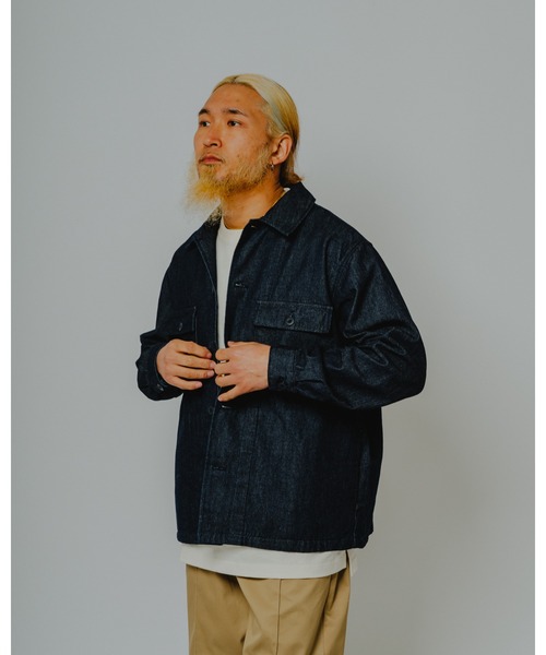 BIG MIKE(ビッグマイク)の「BIG MIKE ビッグマイク/ 岡山デニム 日本製 ワンウォッシュ カバーオールジャケット // 102616203(デニムジャケット・メンズ・インディゴブルー・X-LARGE/LARGE/MEDIUM)」の13枚目の写真