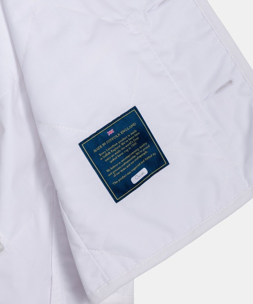LAVENHAM（ラベンハム）の「Linen Cotton Cropped Cocoon Thornham Womens / リネン コットン クロップド コクーン ソーンハム ウィメンズ（ベスト・レディース・ライトブルー/ホワイト・10/12/8）」の12枚目の写真