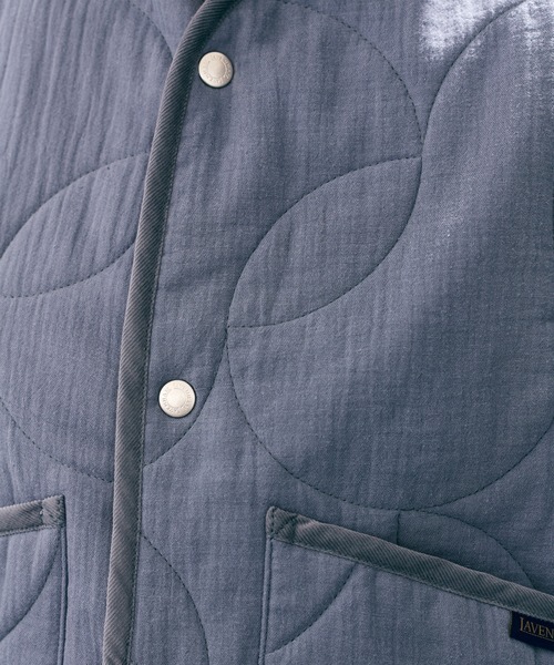 LAVENHAM（ラベンハム）の「Linen Cotton Cropped Cocoon Thornham Womens / リネン コットン クロップド コクーン ソーンハム ウィメンズ（ベスト・レディース・ライトブルー/ホワイト・10/12/8）」の20枚目の写真