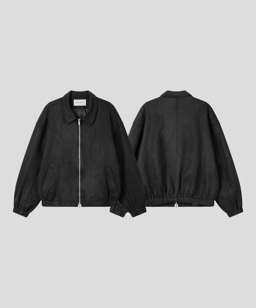 BLACK MOMENT（ブラックモーメント）の「シグネチャースエードオーバーサイズジャケット 2WAY [ブラック]（ライダースジャケット・メンズ・ブラック・SMALL/MEDIUM/LARGE）」の6枚目の写真