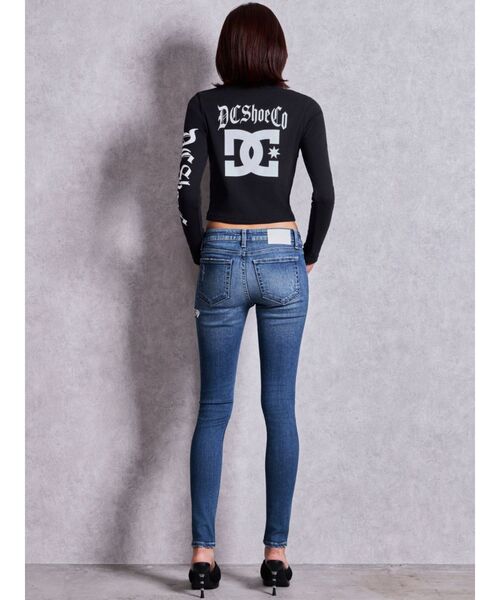 GYDA(ジェイダ)の「ジャストウエストSIDE RIPPEDスキニーデニムパンツ(デニムパンツ・レディース・インディゴブルー/ブルー・X-SMALL/MEDIUM/SMALL)」の11枚目の写真