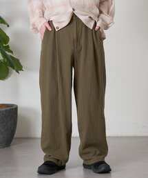 CIAOPANIC TYPY | 【ユニセックス】コットンリネンブッチャーパンツ(スラックス)