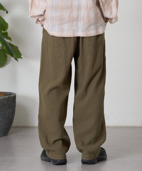 CIAOPANIC TYPY（チャオパニックティピー）の「【ユニセックス】コットンリネンブッチャーパンツ（スラックス・メンズ・チャコールグレー/ホワイト系その他/カーキ・LARGE/MEDIUM）」の17枚目の写真