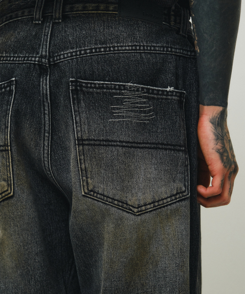 ENDOOR(エンドア)の「Archive repair denim pants (black)(デニムパンツ・メンズ・その他・1/2/3)」の21枚目の写真