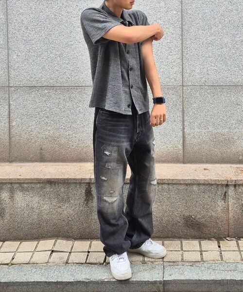 ENDOOR(エンドア)の「Archive repair denim pants (black)(デニムパンツ・メンズ・その他・1/2/3)」の16枚目の写真
