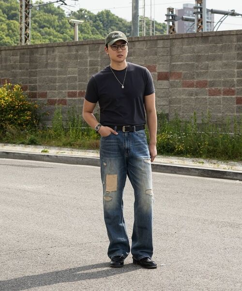 ENDOOR(エンドア)の「Archive repair denim pants (black)(デニムパンツ・メンズ・その他・1/2/3)」の20枚目の写真