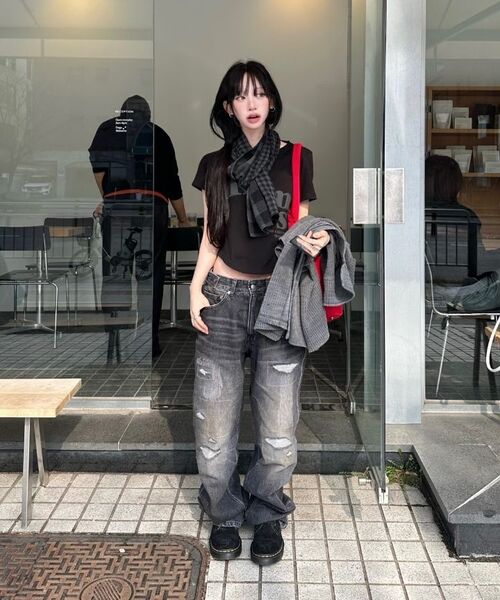 ENDOOR(エンドア)の「Archive repair denim pants (black)(デニムパンツ・メンズ・その他・1/2/3)」の10枚目の写真