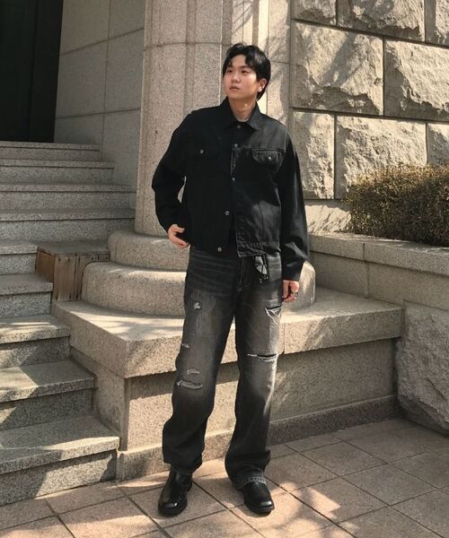 ENDOOR(エンドア)の「Archive repair denim pants (black)(デニムパンツ・メンズ・その他・1/2/3)」の13枚目の写真