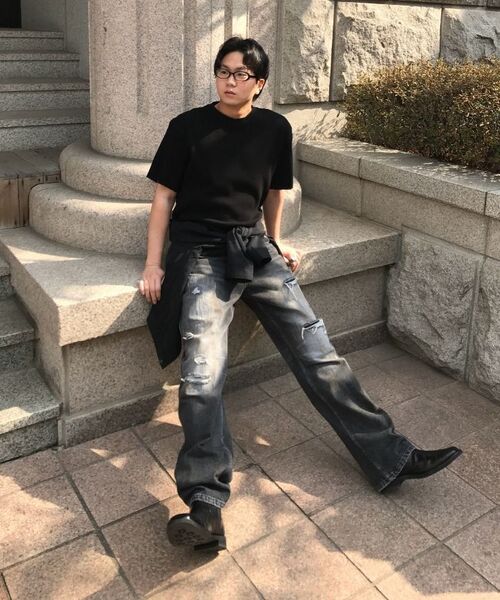 ENDOOR(エンドア)の「Archive repair denim pants (black)(デニムパンツ・メンズ・その他・1/2/3)」の14枚目の写真
