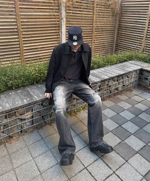 ENDOOR(エンドア)の「Archive repair denim pants (black)(デニムパンツ・メンズ・その他・1/2/3)」の3枚目の写真