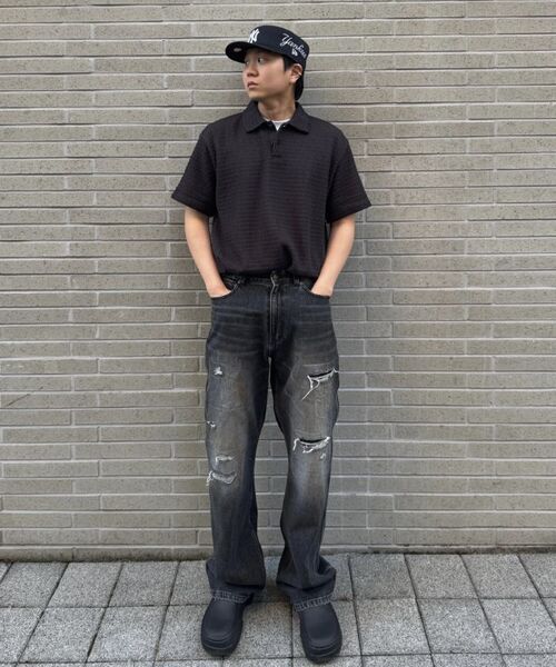 ENDOOR(エンドア)の「Archive repair denim pants (black)(デニムパンツ・メンズ・その他・1/2/3)」の4枚目の写真