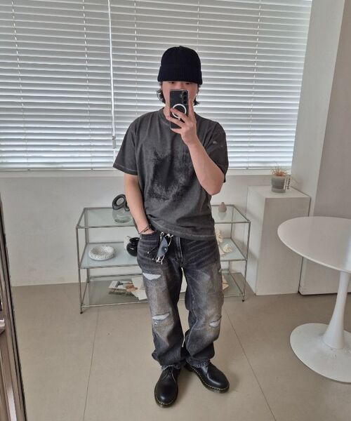 ENDOOR(エンドア)の「Archive repair denim pants (black)(デニムパンツ・メンズ・その他・1/2/3)」の7枚目の写真