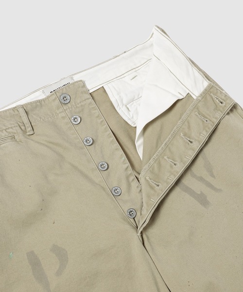 BOW WOW(バウワウ)の「PW 41 KHAKI TROUSERS AGED(チノパンツ・メンズ・カーキ・XXXL/L)」の3枚目の写真