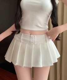 プリーツスカート インナー付」に該当するスカート（ホワイト/白色系