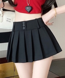 プリーツミニスカートインナーパンツ付き