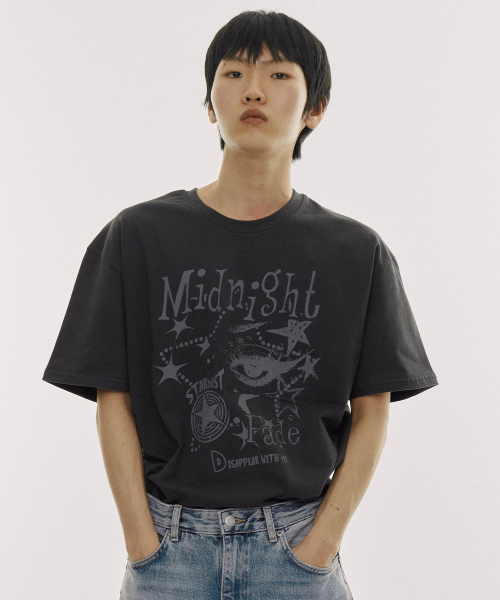 DEFYCLUBROBBERS(ディファイクラブロバース)の「ミッドナイトフェード 半袖Tシャツ (チャコール)(Tシャツ/カットソー・レディース・その他・MEDIUM/LARGE)」の2枚目の写真
