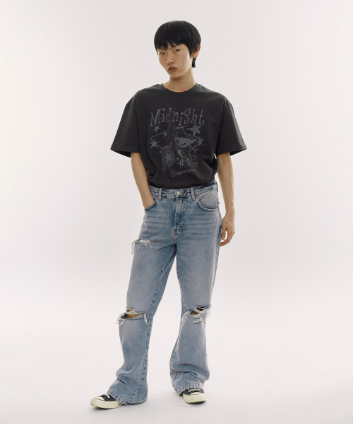 DEFYCLUBROBBERS(ディファイクラブロバース)の「ミッドナイトフェード 半袖Tシャツ (チャコール)(Tシャツ/カットソー・レディース・その他・MEDIUM/LARGE)」の5枚目の写真