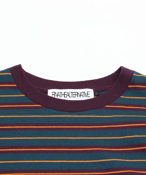 RNA(アールエヌエー)の「M2646 マルチボーダーレギュラーT(Tシャツ/カットソー・レディース・ブラック/レッド/グリーン・MEDIUM)」の19枚目の写真