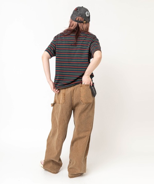 RNA(アールエヌエー)の「M2646 マルチボーダーレギュラーT(Tシャツ/カットソー・レディース・ブラック/レッド/グリーン・MEDIUM)」の18枚目の写真