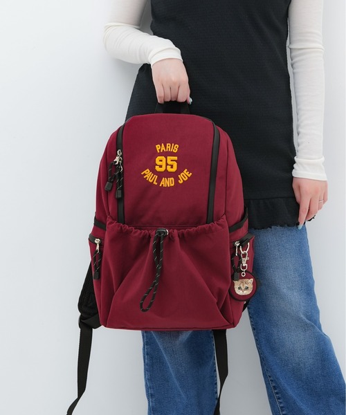 PAUL & JOE ACCESSOIRES(ポールアンドジョーアクセソワ)の「【PAUL & JOE ACCESSOIRES /ポール アンド ジョー アクセソワ 】 95 EMBROIDERY BAG 刺繍チャーム付きバックパック(バックパック/リュック・レディース・ネイビー/ワイン/ブラック・FREE)」の3枚目の写真