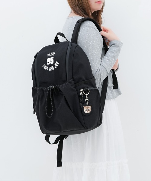 PAUL & JOE ACCESSOIRES(ポールアンドジョーアクセソワ)の「【PAUL & JOE ACCESSOIRES /ポール アンド ジョー アクセソワ 】 95 EMBROIDERY BAG 刺繍チャーム付きバックパック(バックパック/リュック・レディース・ネイビー/ワイン/ブラック・FREE)」の1枚目の写真