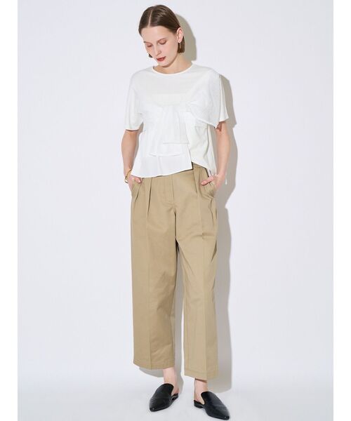 ELENDEEK（エレンディーク）の「ドッキングビスチェカットソー（Tシャツ/カットソー・レディース・ブラック/オフホワイト/グレー・FREE）」の9枚目の写真