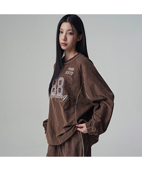AVANDRESS(アバンドレス )の「88アメイジングスプリングスエードスウェット_3カラー(スウェット・レディース・PINK/ブラウン/ブラック・FREE)」の2枚目の写真