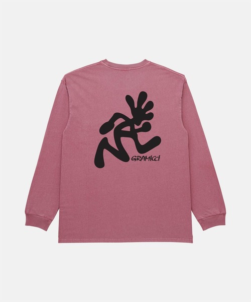 Gramicci(グラミチ)の「RUNNING MAN L/S TEE PIGMENT DYED / ランニングマンロングスリーブTシャツ ピグメントダイ Gramicci グラミチ(Tシャツ/カットソー・メンズ・イエロー/レッド/ナチュラル・S/M/L/XL/XXL)」の12枚目の写真