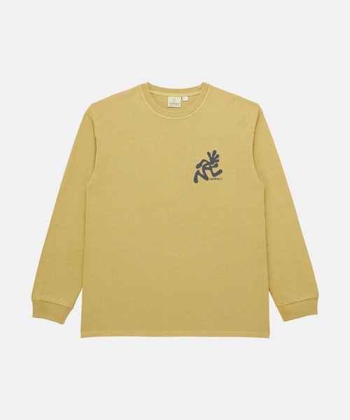 Gramicci(グラミチ)の「RUNNING MAN L/S TEE PIGMENT DYED / ランニングマンロングスリーブTシャツ ピグメントダイ Gramicci グラミチ(Tシャツ/カットソー・メンズ・イエロー/レッド/ナチュラル・S/M/L/XL/XXL)」の10枚目の写真