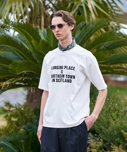TAKEO KIKUCHI(タケオキクチ)の「【BOWLER HAT LABEL】アイスクリアコットン バッククロスピストル 半袖Tシャツ(Tシャツ/カットソー・メンズ・ホワイト/ブルー系その他/ブラック・02/03/04)」の7枚目の写真