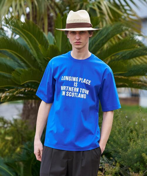 TAKEO KIKUCHI(タケオキクチ)の「【BOWLER HAT LABEL】アイスクリアコットン バッククロスピストル 半袖Tシャツ(Tシャツ/カットソー・メンズ・ホワイト/ブルー系その他/ブラック・02/03/04)」の10枚目の写真