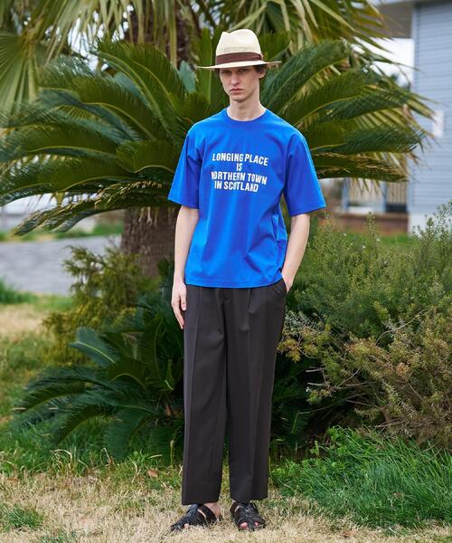 TAKEO KIKUCHI(タケオキクチ)の「【BOWLER HAT LABEL】アイスクリアコットン バッククロスピストル 半袖Tシャツ(Tシャツ/カットソー・メンズ・ホワイト/ブルー系その他/ブラック・02/03/04)」の12枚目の写真