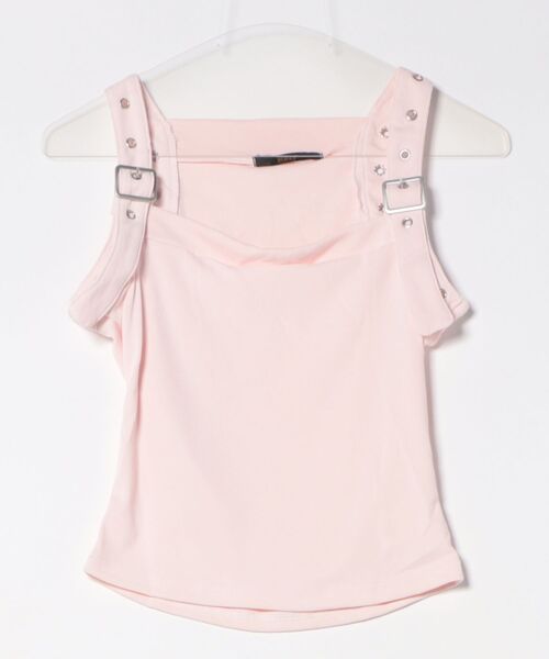 Ritzy（リッツィー）の「ベルトショルダー・タンクトップ（タンクトップ・レディース・ブラック/ピンク/ホワイト・LARGE/MEDIUM）」の11枚目の写真