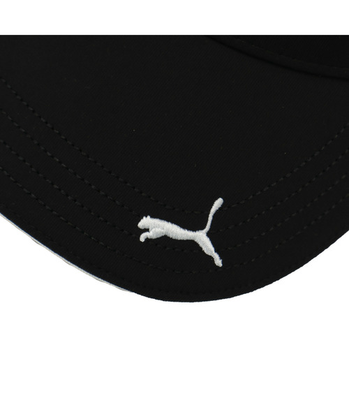 PUMA（プーマ）の「PUMA プーマ メンズ ゴルフ ボックスロゴ ツアー バイザー BOX LOGO TOUR VISOR（サンバイザー・メンズ・ブラック/ネイビー/ホワイト・フリー）」の6枚目の写真