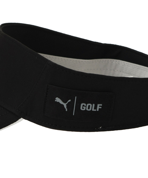 PUMA（プーマ）の「PUMA プーマ メンズ ゴルフ ボックスロゴ ツアー バイザー BOX LOGO TOUR VISOR（サンバイザー・メンズ・ブラック/ネイビー/ホワイト・フリー）」の7枚目の写真