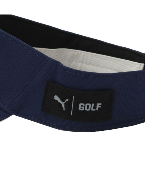 PUMA（プーマ）の「PUMA プーマ メンズ ゴルフ ボックスロゴ ツアー バイザー BOX LOGO TOUR VISOR（サンバイザー・メンズ・ブラック/ネイビー/ホワイト・フリー）」の11枚目の写真