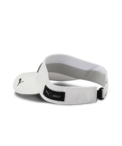 PUMA（プーマ）の「PUMA プーマ メンズ ゴルフ ボックスロゴ ツアー バイザー BOX LOGO TOUR VISOR（サンバイザー・メンズ・ブラック/ネイビー/ホワイト・フリー）」の12枚目の写真