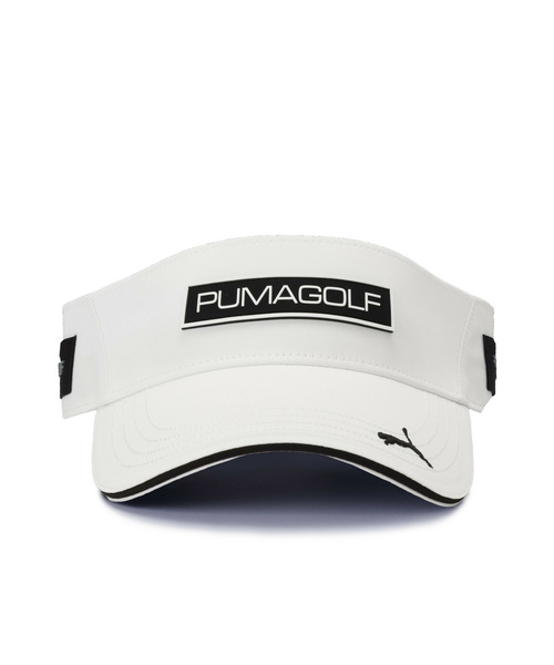 PUMA（プーマ）の「PUMA プーマ メンズ ゴルフ ボックスロゴ ツアー バイザー BOX LOGO TOUR VISOR（サンバイザー・メンズ・ブラック/ネイビー/ホワイト・フリー）」の13枚目の写真