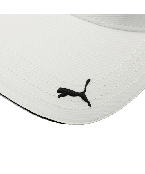 PUMA（プーマ）の「PUMA プーマ メンズ ゴルフ ボックスロゴ ツアー バイザー BOX LOGO TOUR VISOR（サンバイザー・メンズ・ブラック/ネイビー/ホワイト・フリー）」の14枚目の写真