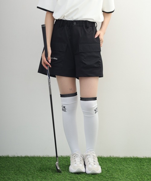CECIL McBEE（セシルマクビー）の「Outdoor Pocket Short Pants アウトドア ポケット ショートパンツ（その他パンツ・レディース・ブラック/カーキ・L/M/S）」の5枚目の写真