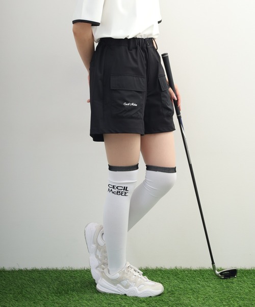 CECIL McBEE（セシルマクビー）の「Outdoor Pocket Short Pants アウトドア ポケット ショートパンツ（その他パンツ・レディース・ブラック/カーキ・L/M/S）」の6枚目の写真