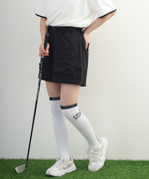 CECIL McBEE（セシルマクビー）の「Outdoor Pocket Short Pants アウトドア ポケット ショートパンツ（その他パンツ・レディース・ブラック/カーキ・L/M/S）」の7枚目の写真