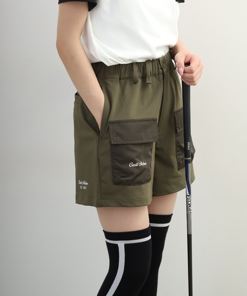 CECIL McBEE（セシルマクビー）の「Outdoor Pocket Short Pants アウトドア ポケット ショートパンツ（その他パンツ・レディース・ブラック/カーキ・L/M/S）」の13枚目の写真